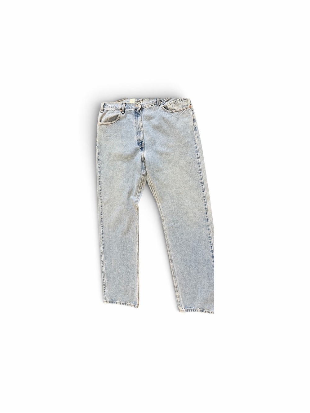 VINATGE 505Levi’s Men’s Light Wash Light Blue Straight Button Jeans 38W ,34L - Picture 2 of 7